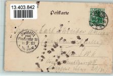 39307 O3280 Genthin 1903 - Bismarckstrasse AK