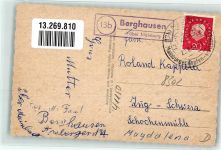 84066 W8304 Berghausen - Landpost Berghausen Hopfenpflücker Schulhaus Pfarrkirche