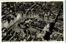 Breslau Wroclaw 1938 Foto AK Fliegeraufnahme Strähle Rathaus