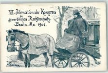 W1000 Berlin Mitte Kongress für gewerblichen Rechtsschutz sign. Skarbina, Helmut Justiz 1904 Künstlerkarte