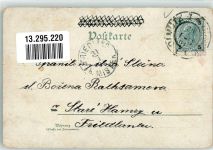 04741 O7304 Roßwein 1901 Gebrauchsspuren Lithographie