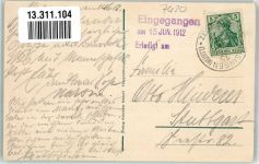 72525 W7420 Münsingen , Württ 1912 - Truppenübungsplatz Lagereingang