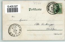 88250 W7987 Weingarten , Württ 1903 Lithographie Gruss aus - gute Erhaltung AK