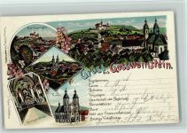 91327 W8556 Gößweinstein 1905 Lithographie Gruss aus - schöne Litho AK