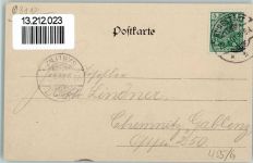 09217 O9112 Burgstädt , Sachs 1907 - Passepartout Imitation? gute Erhaltung AK