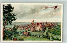 97708 W8733 Roth a d Saale Lithographie Roth im 15.-16. Jahrhundert Wappen