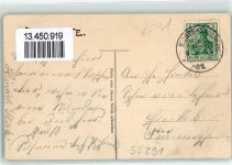 55291 W6501 Nieder-Saulheim 1908 - Ev. Kirche Sängerhalle Inneres Bühne