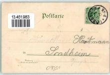 07381 O6840 Pößneck 1897 Lithographie Kirche Markt Neues Schulgebäude Weisser Turm Stadtmauer Post Rathaus