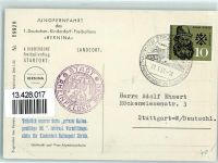 W7768 Wahlwies Bernina Ballon über Wahlwies und Kinderdorf - Jungfernfahrt Ballon 1959