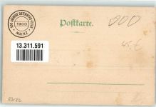 W6500 Mainz a Rhein 500 jährige Feier Gutenberg 1900 Lithographie / Künstlerkarte