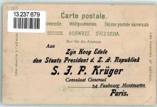 sign. Thiele, Arthur Präsident Krüger AK Buren