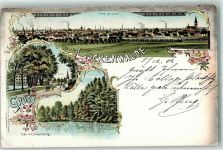 14943 O1710 Luckenwalde 1902 Gebrauchsspuren See Lindenberg Elsthal
