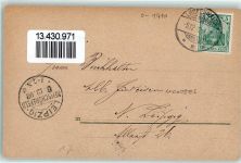 14943 O1710 Luckenwalde 1902 Gebrauchsspuren See Lindenberg Elsthal