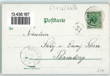 63450 W6450 Hanau Lithographie Gross-Steinheim Schloss Philippsruhe