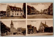 97437 W8728 Haßfurt - Postgebäude Hauptstraße Oberer Turm Marktplatz Kath. Kirche Ritterkapelle