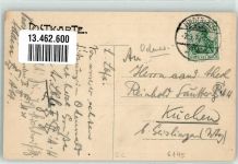 64658 W6145 Winterkasten 1910 - Gasthaus zum Kaiserturrm Nikolaus von Stein Gruss Blumen Turm