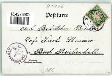 91126 W8540 Schwabach 1899 Lithographie Gasthaus Salvator Keller HördlerTor