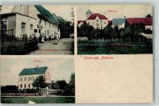 09306 O9291 Zetteritz Gebrauchsspuren Restauration Zum Ratskeller von W. Böden Rittergut Schule