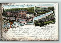 08301 O9408 Niederschlema Lithographie Gruss aus - Panorama Restaurant AK