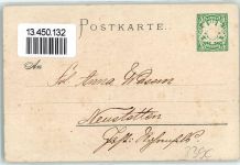 W8390 Passau 8. Bayer. Sängerfest Juli 1898 Engel Wappen Privatganzsache Lithographie
