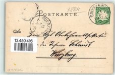 W8804 Dinkelsbühl Privatganzsache 1899 Lithographie