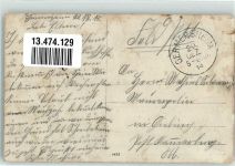 76726 W6728 Germersheim 1914 Gebrauchsspuren 1. Fuss. Artill. Rgt. Ersatz Batl. Rekruten Depot I Besuch Historisches Museum Uniform Soldaten Ort lt. Stempel