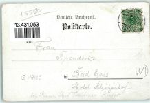 56841 W5580 Traben-Trarbach 1893 Vorläufer Druck 1890-1895 Gruss aus Lithographie Gräfinburg