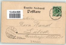 29410 O3560 Salzwedel , Hansestadt 1900 Lithographie Neuperverthor Westendorf's Hotel