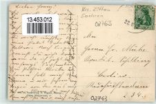 02763 O8801 Pethau 1912 Gebrauchsspuren Mehrbildkarte Bahnpoststempel