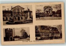 67590 W6529 Monsheim , Rheinhess - Bahnhof Schloss Villa Dr. Fliedner Schlossturm