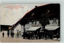 15748 O1605 Märkisch Buchholz 1919 - Gasthaus zum goldenen Hirsch Fahrrad Oldtimer