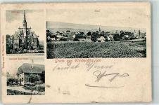 31848 W3252 Eimbeckhausen 1904 - Schloss Gasthaus Sporleder Gruss Kirche