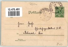 88250 W7987 Weingarten , Württ 1896 Lithographie Ev. Kirche Kaiserstein Kaserne Ottmar Zieher
