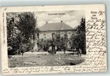 49186 W4505 Bad Iburg 1902 - Pension Kassen Garten Kinder Fahradfahrer