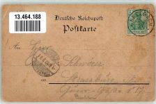 94577 W8351 Langenhardt 1902 Gebrauchsspuren Gasthaus zur Eiche Lithographie