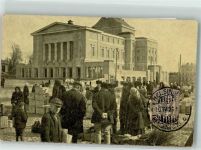 Helsinki Helsingfors - Marktszene Ort handschriftlich