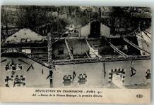 51160 Ay 1911 - Revolution en Champagne Ruines de la Maison Bissinger la premiere detruite
