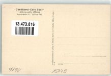 15749 O1606 Mittenwalde , Mark - Conditorei Cafe Sparr Schultheiss Bier Gastraum Klavier