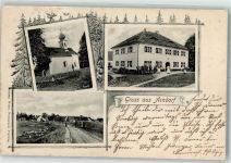 94563 W8351 Arndorf 1907 - Kirche Feldweg Gasthaus Ostermeier