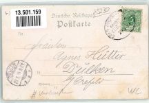 57610 W5230 Altenkirchen Westerwald 1899 Lithographie Vorläufer Kloster Marienstatt Sonnenblume Bahnpost Köln