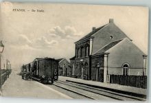 Staden West-Vlaanderen 1917 - Bahnhof Eisenbahn