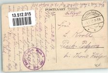 Staden West-Vlaanderen 1917 - Bahnhof Eisenbahn