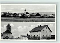 85110 W8079 Pfahldorf Foto AK Wehrkirche
