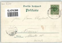 04741 O7304 Roßwein 1899 Lithographie Kirche Wappen Pferd Fabrik Eisenbahn Gruss Blumen
