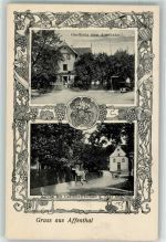 85137 W8079 Walting , Kr Eichstätt, Bay 1911 - Gasthaus zum Auerhahn Kirche OT Affenthal