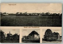 61118 W6368 Dortelweil - Kirche Bahnhof Friedenslinde