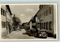 72348 W7463 Rosenfeld , Württ 1938 Foto AK Autos und Strasse im Ort AK