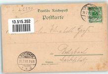 61250 W6390 Kransberg , Taunus 1899 Lithographie Discher-Stiftung Gasthaus zur Burg Cransberg Schloß