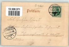 09405 O9360 Zschopau 1902 Lithographie Am Bahnhof Rathaus Hotel Stadt Wien