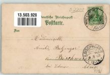 17489 O2200 Greifswald , Hansestadt 1903 Lithographie Marktplatz Hafen Steinbecker Tor Ruine Eldena